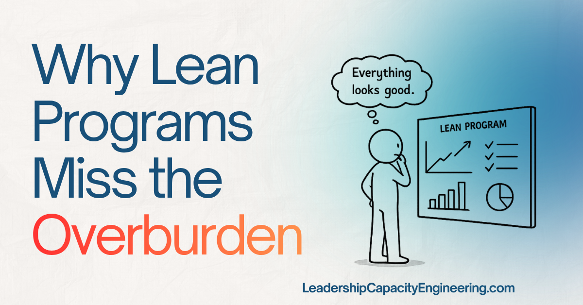 Why Lean Programs Miss the Overburden That's Right in Front of Them